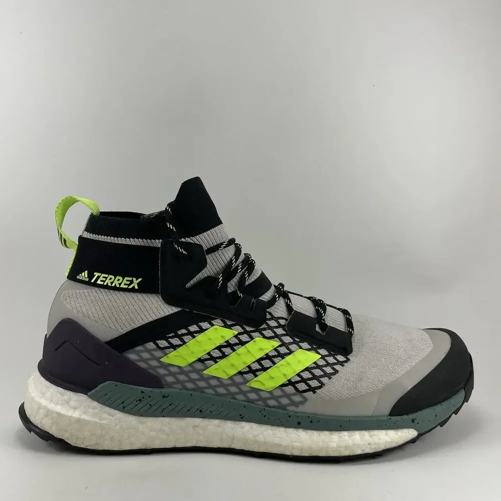 Adidas Terrex Free Hiker Hiking Boots Mens Size 11 Signal Green Primeknit